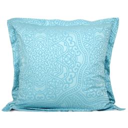 Taie d'oreiller 65x65 cm Satin de coton PANTHEON Bleu clair