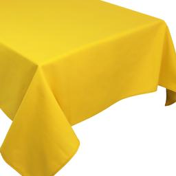 Nappe rectangle 160x200 cm DIABOLO jaune Curcuma traitement tefl