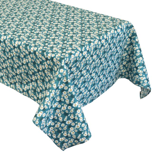 Nappe rectangle enduit 150x200 cm ASTER bleu Pétrole