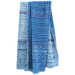 Drap de plage coton et éponge 100x180 cm MALUA 380 g/m² bleu