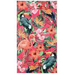 Drap de plage 100x180 cm TROPICAL Rose