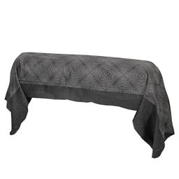 Taie de traversin 140x43 cm satin de coton TIAGO noir