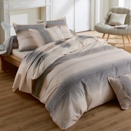 Housse de couette 140x200 cm percale coton ESTEBAN Beige