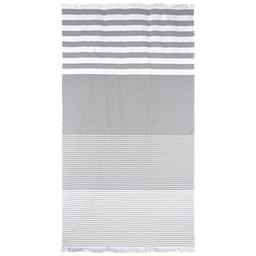 Drap de plage 100x180 cm pur coton collection FETOVAIA gris