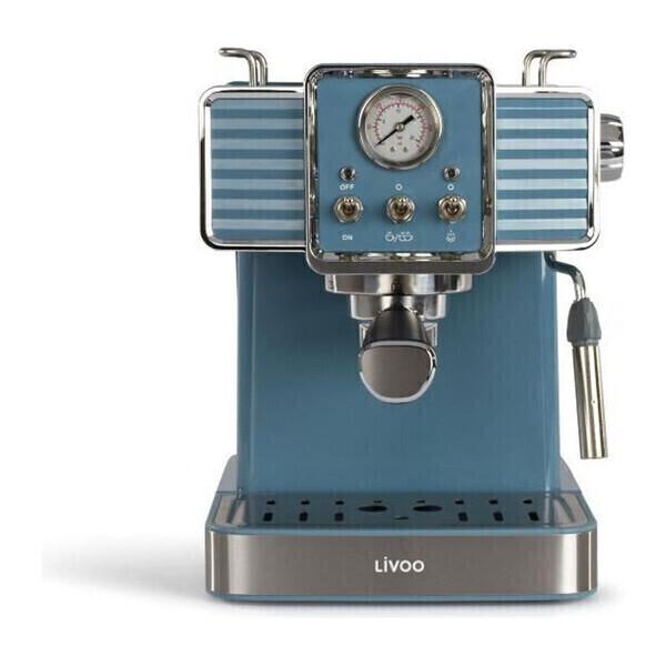 LIVOO DOD174 Machine a café expresso- Réservoir 1,5L - Bleu