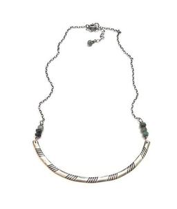 Collier Ethnique Émeraude Argent 925