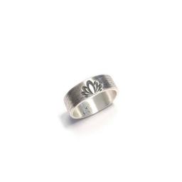 Bague Ethnique Fleur De Lotus Argent 925