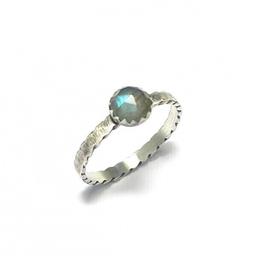 Bague  Ethnique Tikuna en Argent 925 et Labradorite