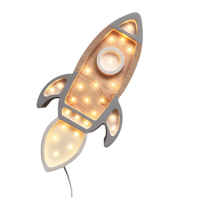 Lampe Veilleuse Fusée gris clair