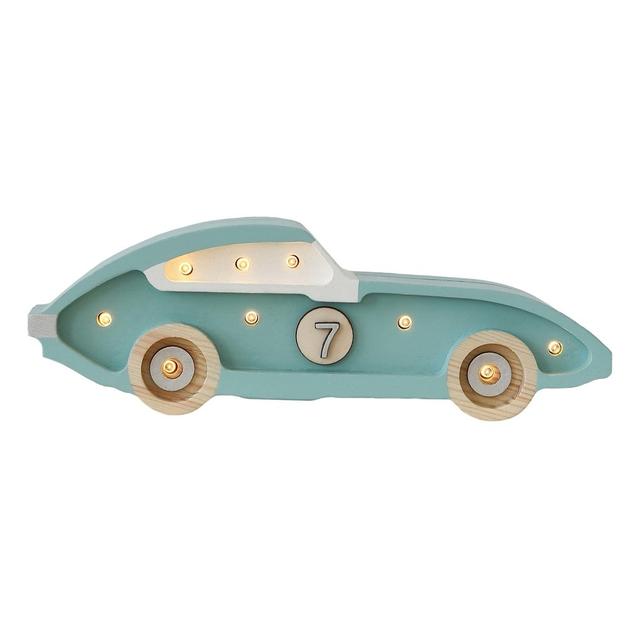 Lampe Veilleuse Voiture de course bleue