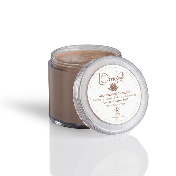 Crème corps ayurvédique naturelle antioxydante au Chocolat. 100g