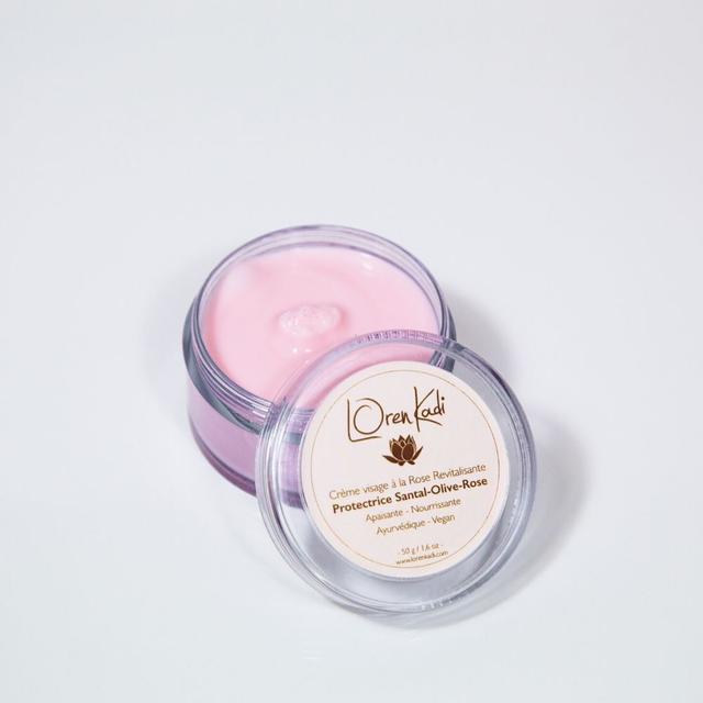 Crème naturelle ayurvédique Santal-Olive-Rose. Vegan 50 g