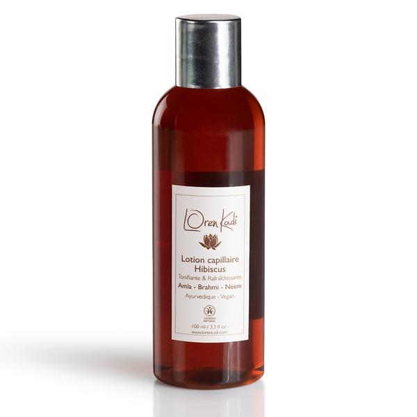 Lotion capillaire ayurvédique tonifiante Hibiscus. Vegan.100 ml