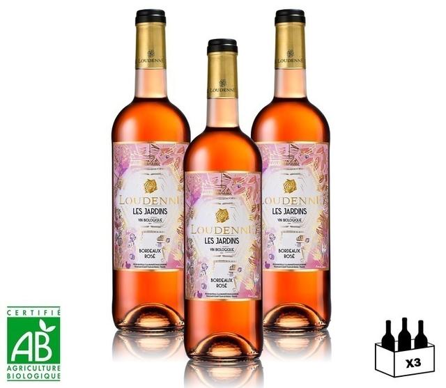 Loudenne Les Jardins 2019 - Bordeaux Bio Rosé - 3 bouteilles