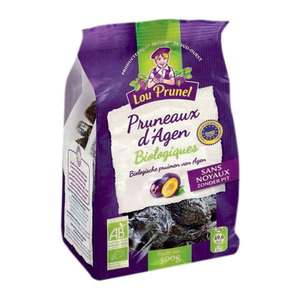 Pruneaux Bio dénoyautés 55-66 500g