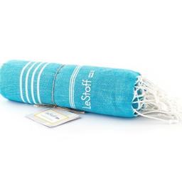 Fouta en coton peigné BIO Aqua 95 x 180 cm