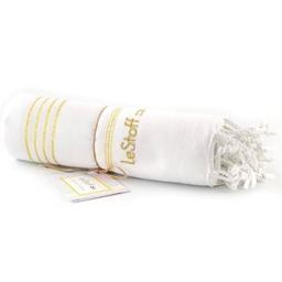 Fouta en coton peigné BIO Bouton d'Or 95 x 180 cm