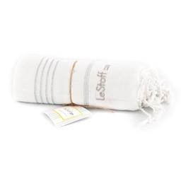 Fouta en coton peigné BIO Argenti Bianco 95 x 180 cm