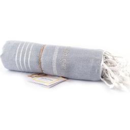 Fouta en coton peigné BIO Argenti 95 x 180 cm