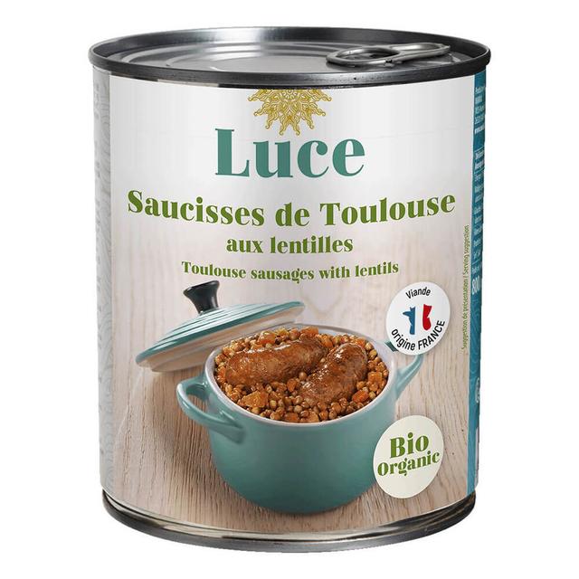 Saucisses de Toulouse aux lentilles 840g