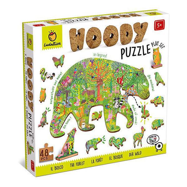 Puzzle woody forêt 48 pièces - Dès 5 ans