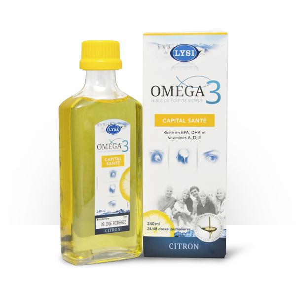 Omega 3 Capital Sante aromatise Citron 240ml