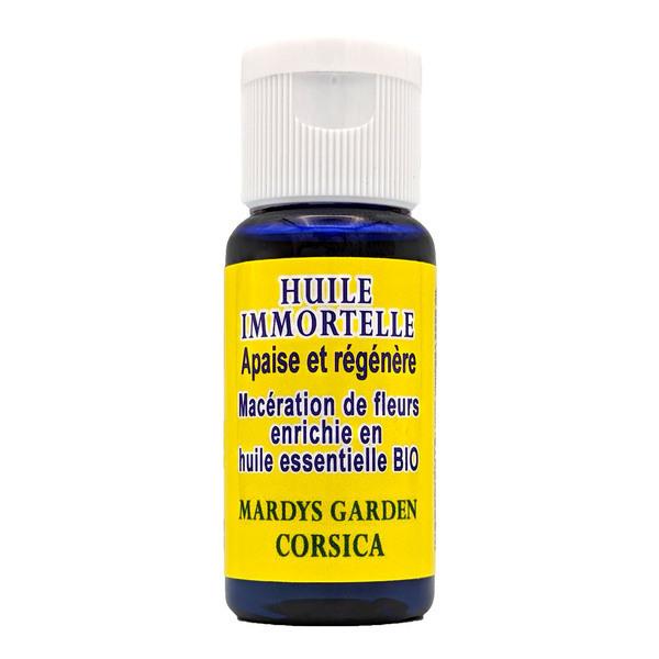 Huile d'Immortelle Corse 15ml. Macérat de fleurs BIOLOGIQUE