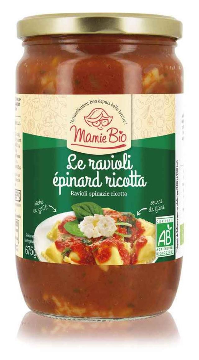 Raviolis épinards et ricotta 675g