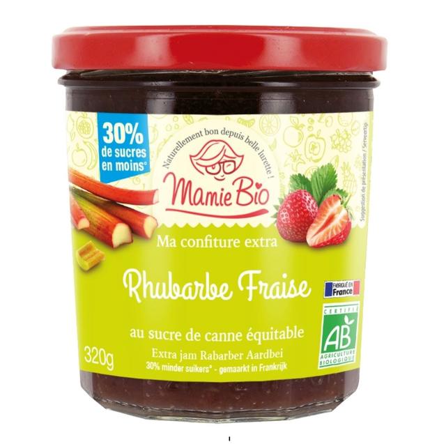 Confiture rhubarbe fraise 320g