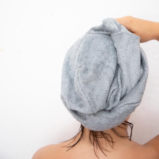 Serviette à cheveux  | Bambou gris