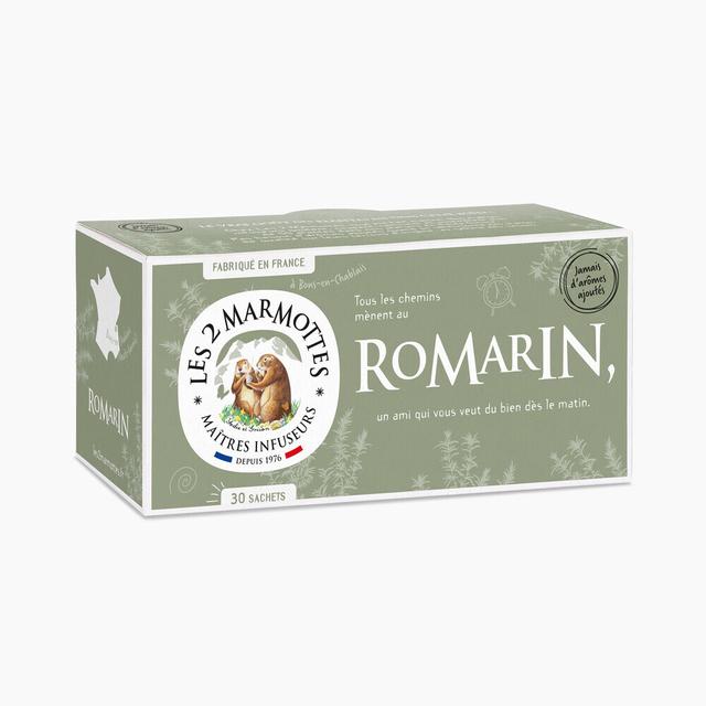 Infusion Romarin (Les 2 Marmottes) - Boîte 30 Sachets