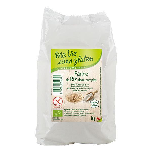 Farine de riz demi-complet 1kg