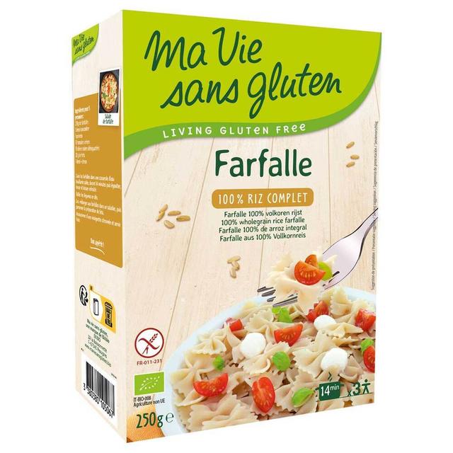 Farfalles au riz complet sans gluten 250g