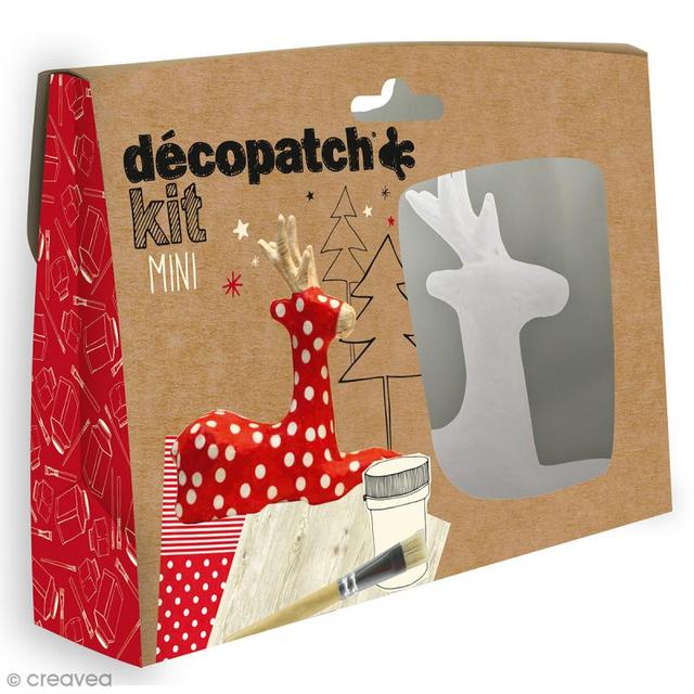 Décopatch Kit papier mâché - Modèle renne