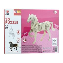 Puzzle 3D en bois - Cheval