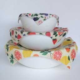 Trio de bee wrap a la cire d'abeille S/M/L