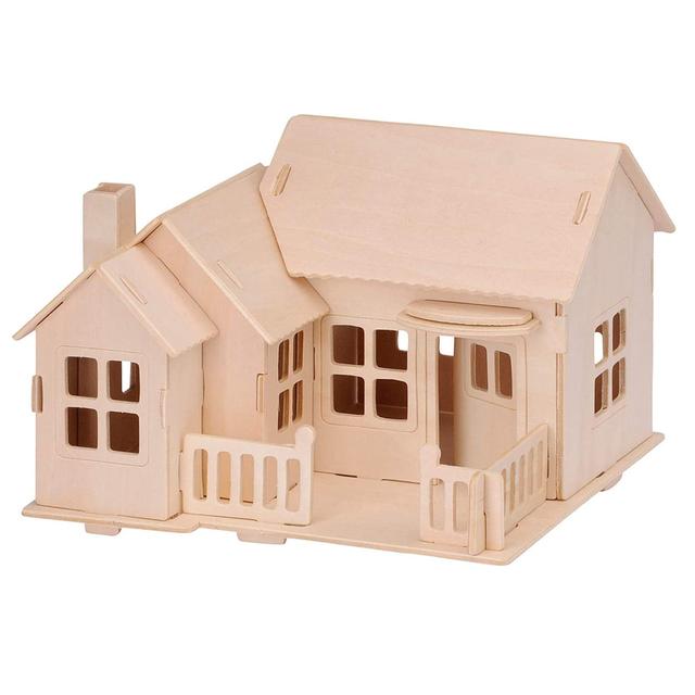 Puzzle 3D en bois à monter - Maison de plage - 27 pcs