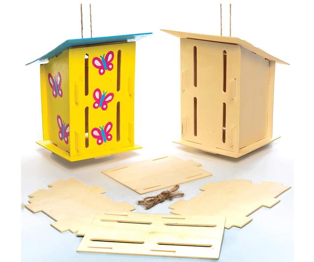 Kit à construire de 2 cabanes pour papillons