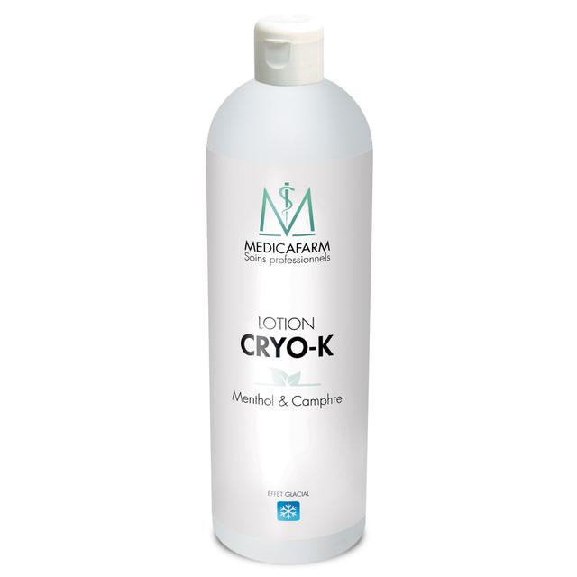 Lotion CRYO-K  au menthol et camphre - Effet froid - 1L