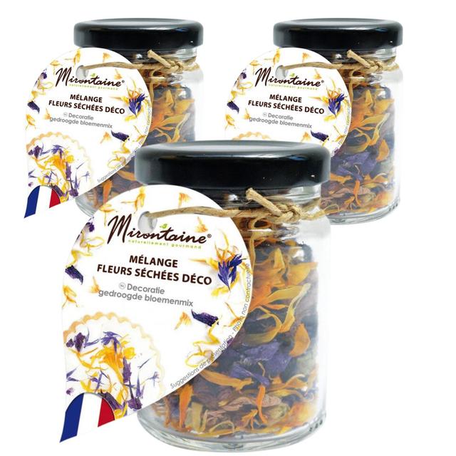 Mélange de fleurs séchées comestibles pour pâtisserie 13 g