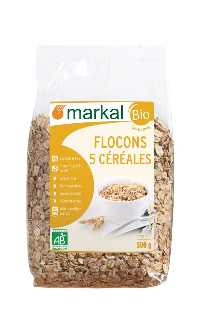 Flocons 5 céréales 500g