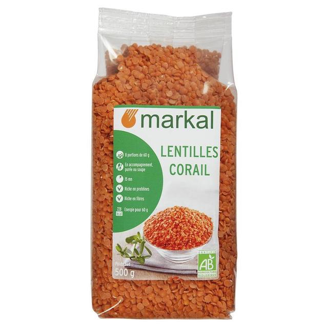 Lentilles rouges corail 500g