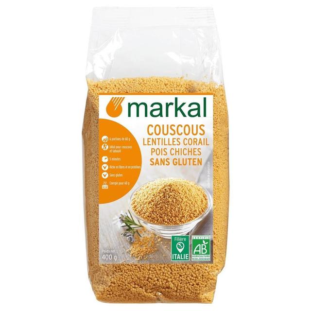 Couscous lentilles corail pois chiches 400g