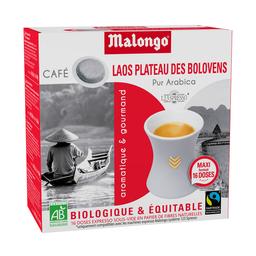 Café noir bio en dosettes - Laos - 0.104 Kilogramme