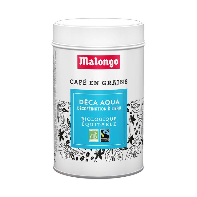 Café noir bio en grains - Déca Aqua - 0.22 Kilogramme