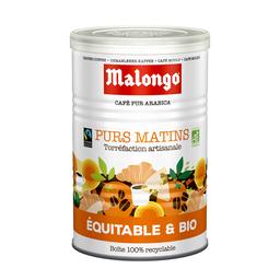 Café noir bio moulu - Purs Matins - 0.25 Kilogramme