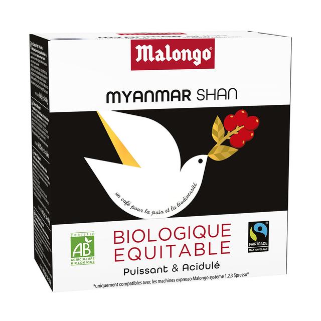 Café noir bio en dosettes - Myanmar Shan - Bio - 0.104 Kg