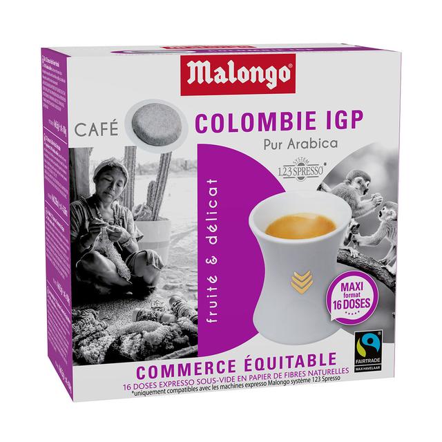 Café noir en dosettes - Colombie IGP - Bio - 0.104 Kg