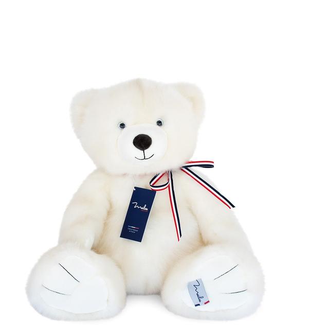 Ours en peluche, L'OURS FRANCAIS, 50 cm, Blanc poudré