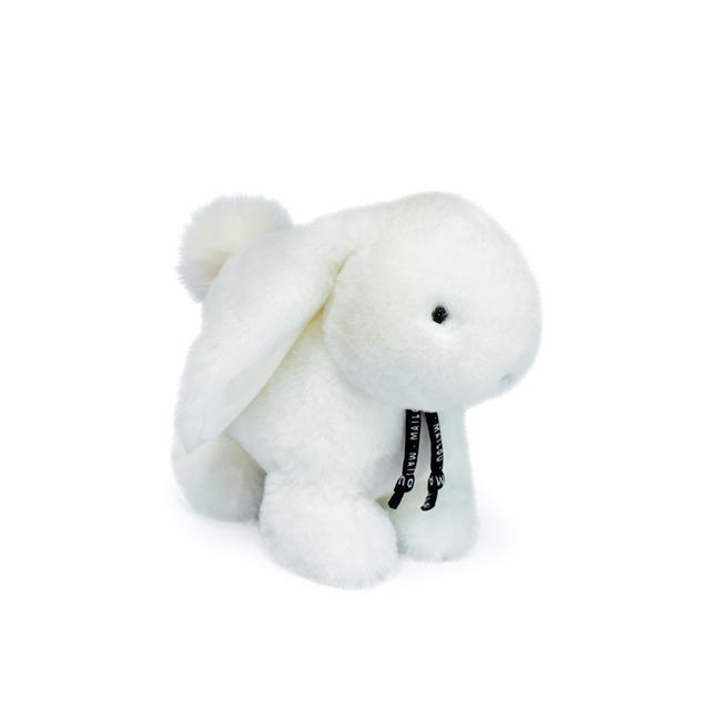 Peluche Lapin Merlin - 25 cm - blanc